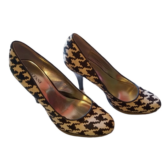 Alfani Shoes - Alfani high heels black & white dyed cow fur, hair calf 8.5M